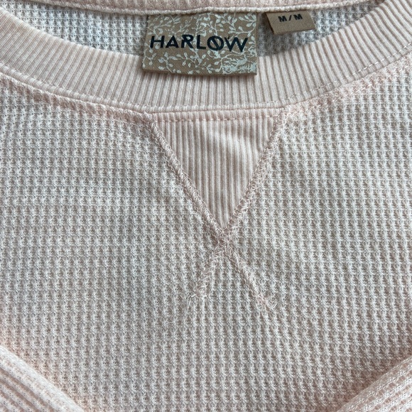NWT Harlow cropped waffle long sleeve - Picture 2 of 8
